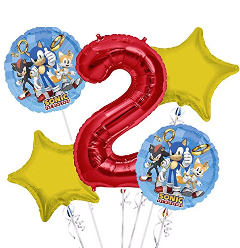 Sonic Hedgehog Number Bouquet 5pc