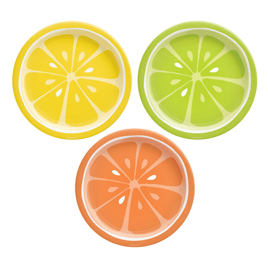 Tutti Frutti Round Assorted Plates, 7"