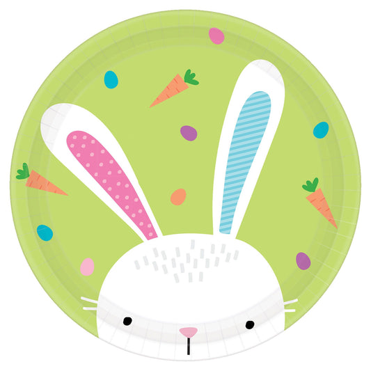 Hello Bunny Round Plates, 9"