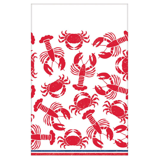 Seafood & Summer CRAWFISH Plastic Table Cover