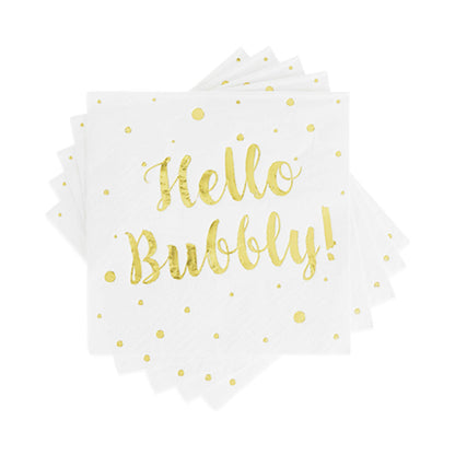 Hello Bubbly Cocktail Napkin