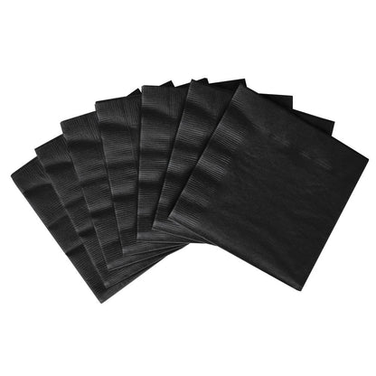 3-Ply Beverage Napkins, Party Supplies, One Size 20ct, Jet Black
