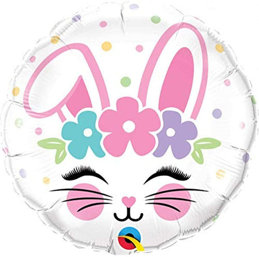 Bunny Face Mylar Balloon