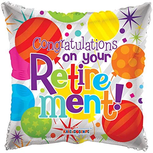 Retirement Box Balloon 18''