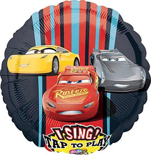 Cars 3 Sing A Tune-Mylar-Balloons. LuftBalloons 28" Cars 3 Foil-Themed-Balloons