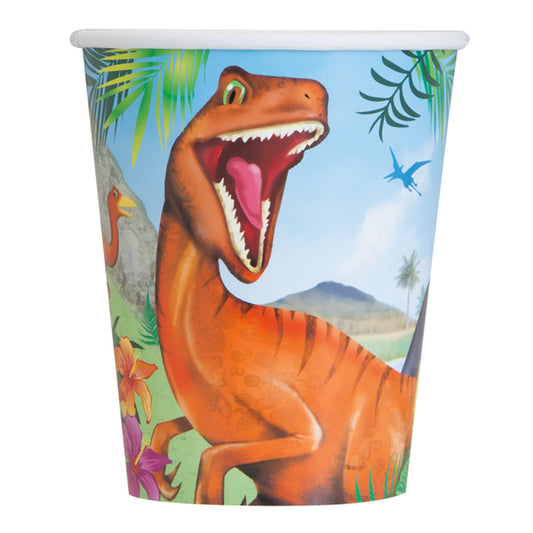 Dinosaur Paper Cups, 9oz, 8ct
