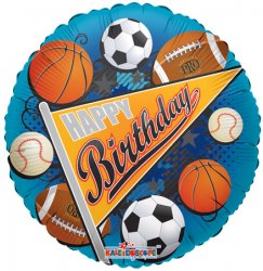 Happy Birthday Sports Pennant