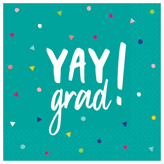 Yay Grad Beverage Napkins