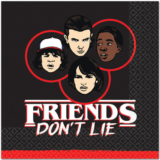 Stranger Things Lunch Napkins, 7in, 16ct