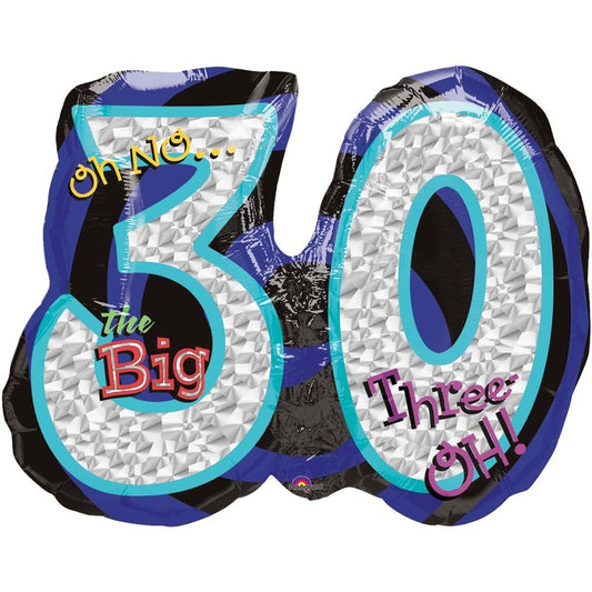 Oh No 30Th Birthday Shaped Balloon