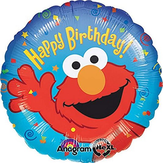 18' happy birthday elmo Mylar Balloon