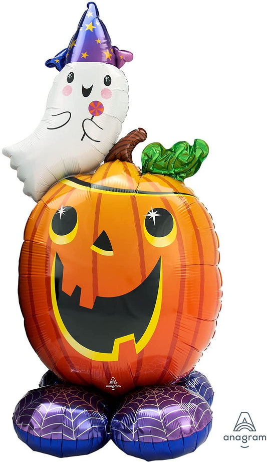 AirLoonz Jack-o'-Lantern & Ghost Balloon, 56in