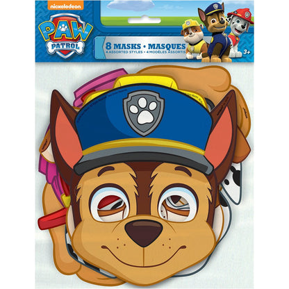 Paw Patrol Party Masks 8ct