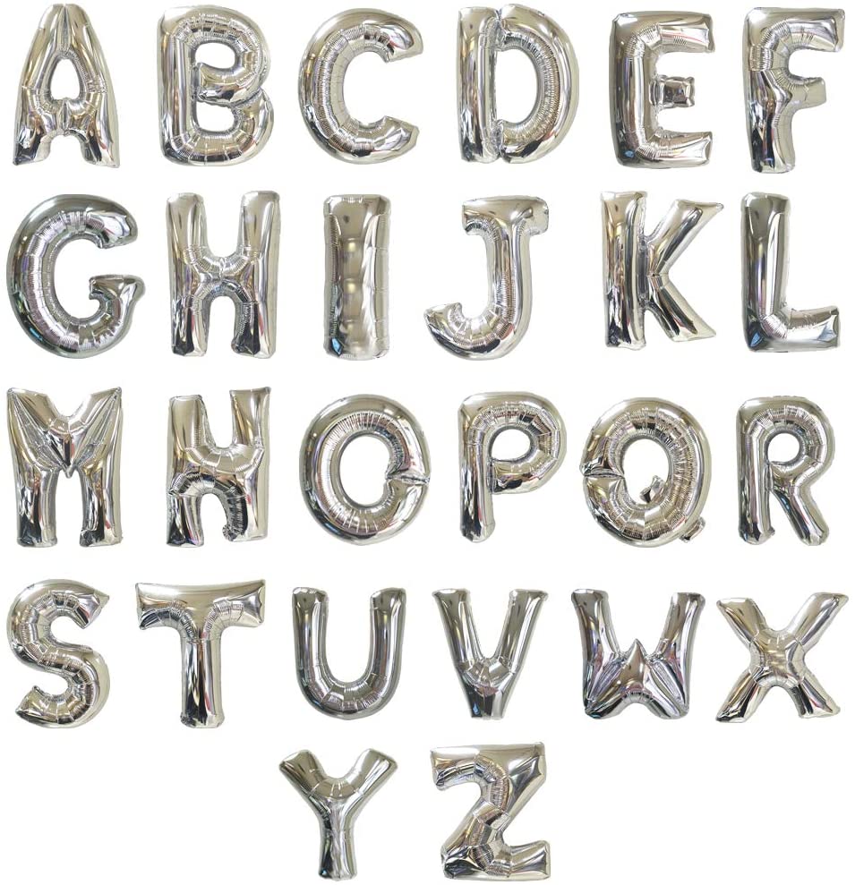 Silver Letter 34''Balloons