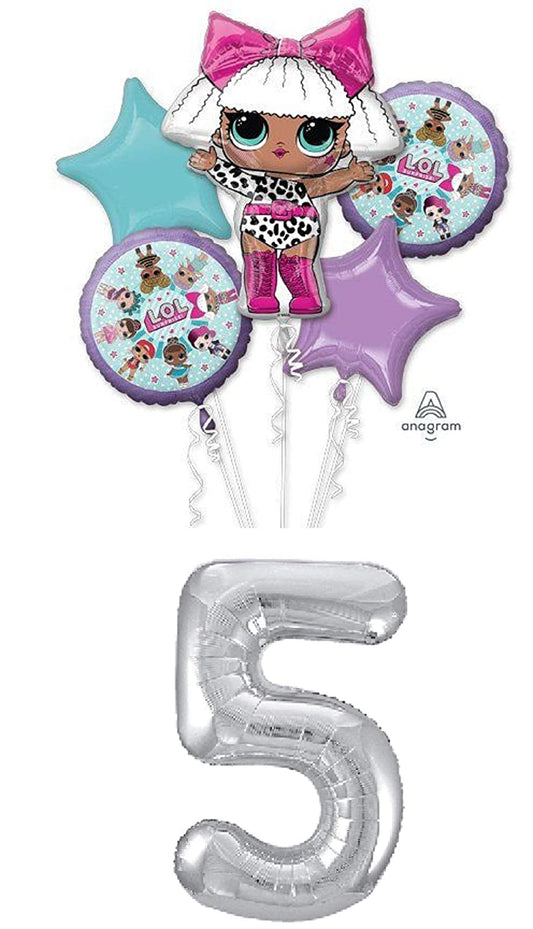 Lol Doll Surprise Bouquet W/ Number 6pc