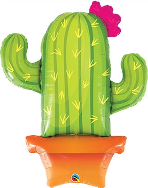 Potted Cactus Foil 39'' Balloon