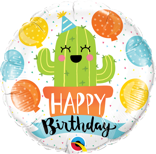 Cactus Party Foil 18'' Balloon