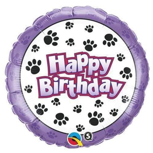 Dog Print Birthday Balloon