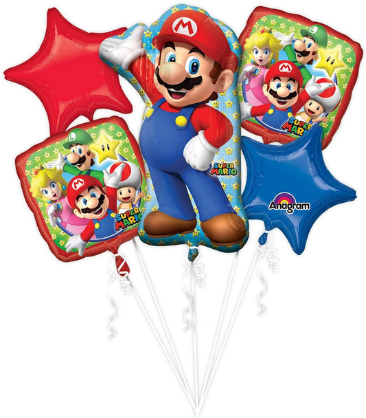 Mario Bros Balloon Bouquet