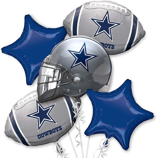 Dallas Cowboys Balloon Bouquet Deluxe 5pc
