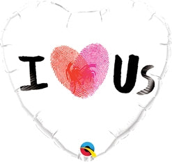 Thumbprint Heart Us Balloon