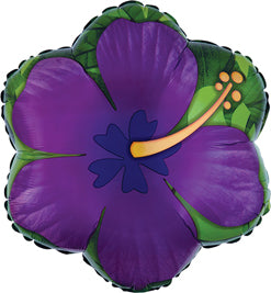 Purple Hibiscus Balloon, 17in