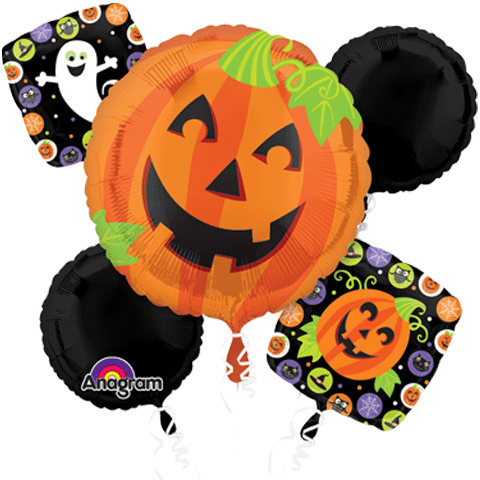 Halloween 5pc Balloon Bouquet