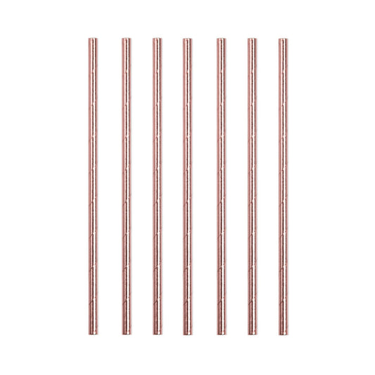 24 Rose Gold Straws