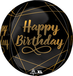 Black & Gold Birthday Orbz