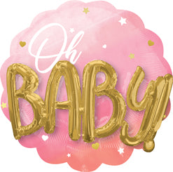 Pink Baby Girl 30'' Multi-Balloon