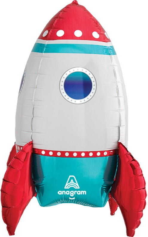 21" Rocket Ship AIR-FILLED ONLY Balloon Decor