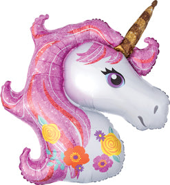 Pink Sparkle Unicorn Balloon