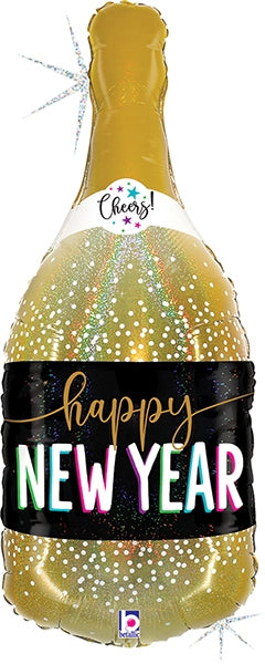 New Year Champagne 36inch Balloon