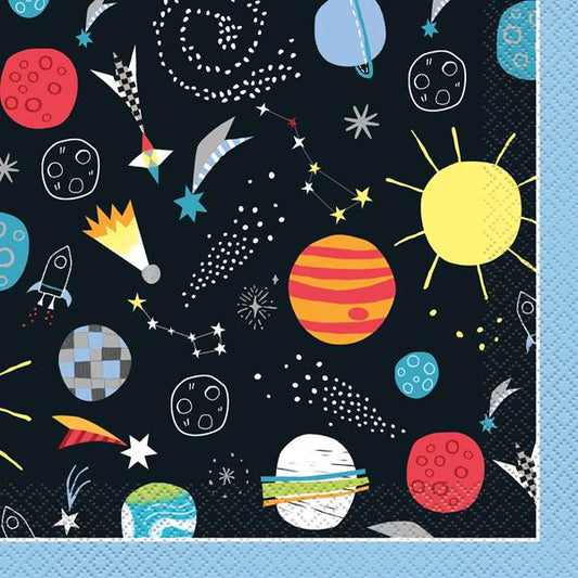 OUTER SPACE LUNCHEON NAPKINS