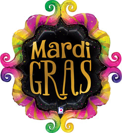 28 Inch Mardi Gras Fancy Frame Balloon
