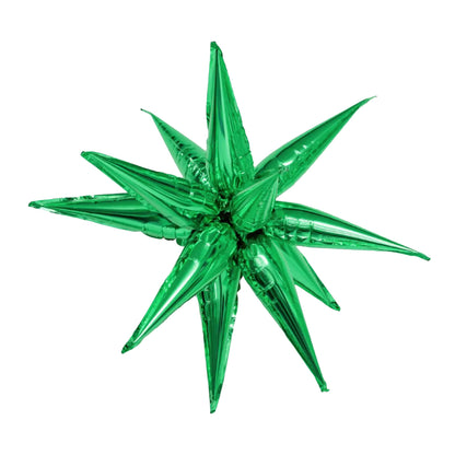 Air-Filled Starburst Balloons, 3D Star Foil