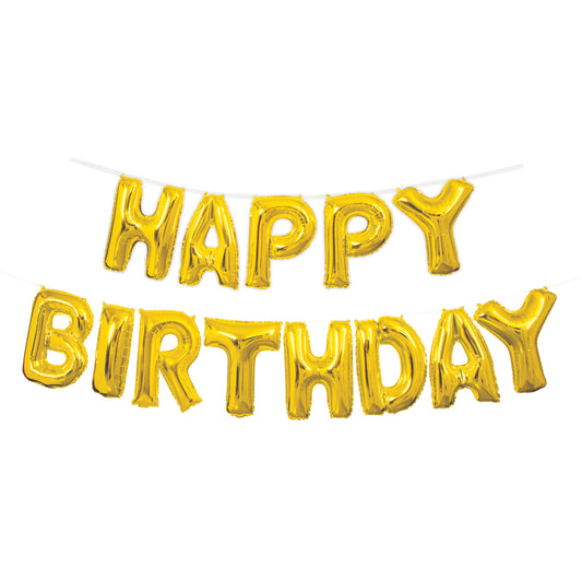 Gold Balloon Banner