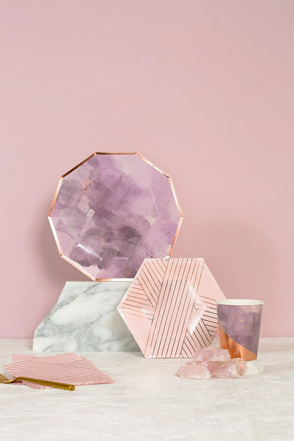 Amethyst - Light Purple Watercolor Paper Cups