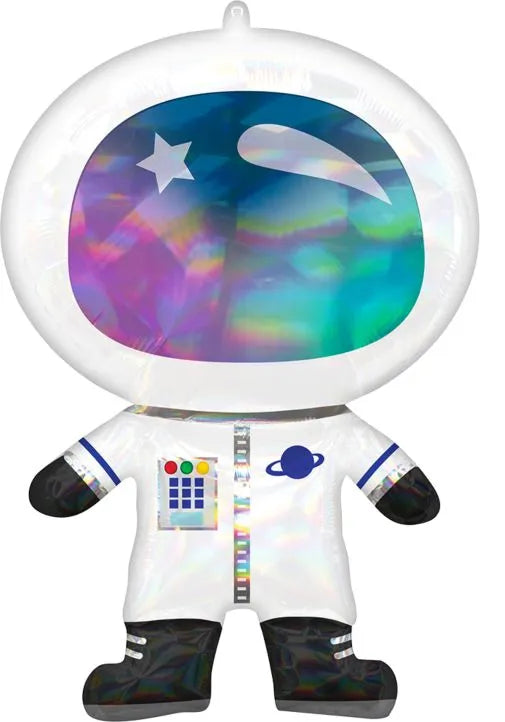 30" Iridescent Astronaut Holographic