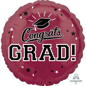 Congrats Grad Party 18'' Balloon (Various Colors)