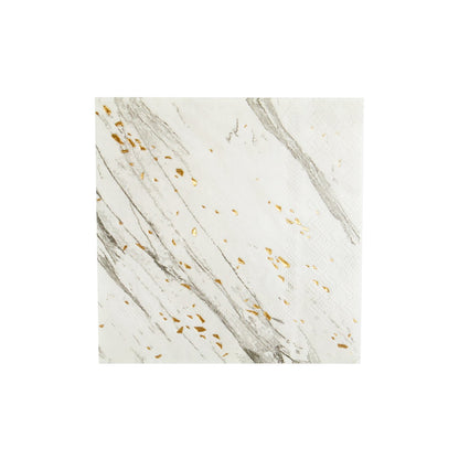 Blanc - White Marble Cocktail Paper Napkins
