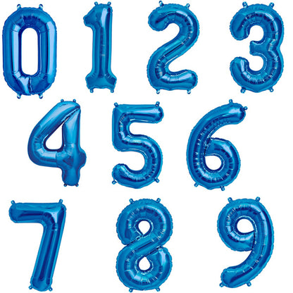 Blue 34'' Number Balloon