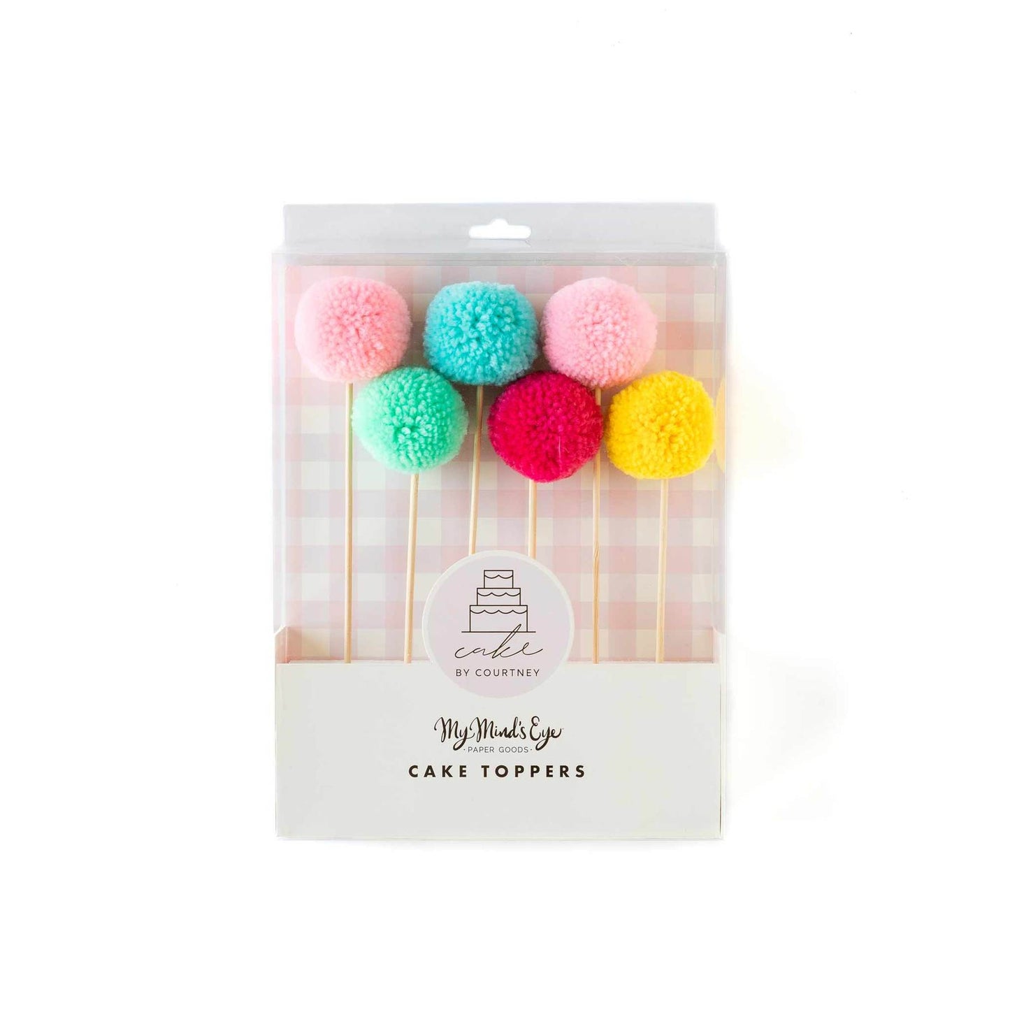 CAKE BY COURTNEY POM-POM CAKE TOPPERS