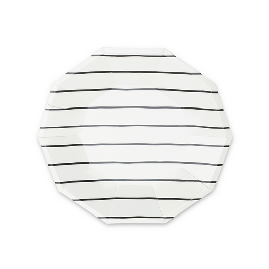 Ink Frenchie Striped Small Plates