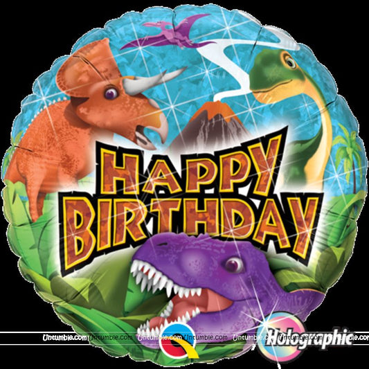 Dinosaurs Happy birthday land & lava 18'' Balloon