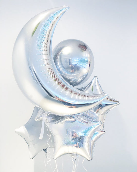 Moon Space Orbit Bright Bouquet 6pc