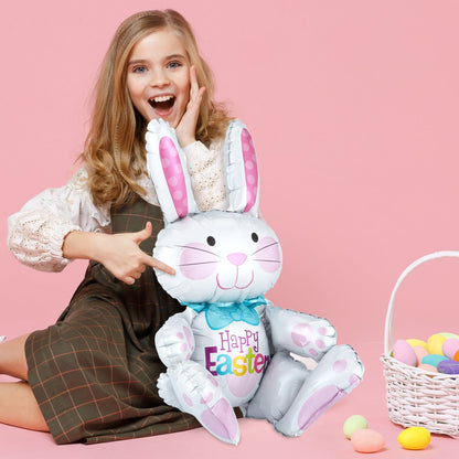 PKGD SITTING BUNNY 24" FOIL BALLOON