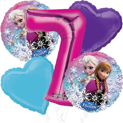 Frozen 2 Heart W/ Number Bouquet