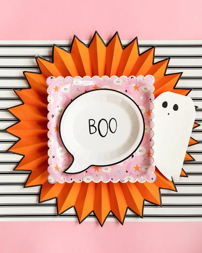 HAPPY HAUNTING 9" SCALLOPED PLATE