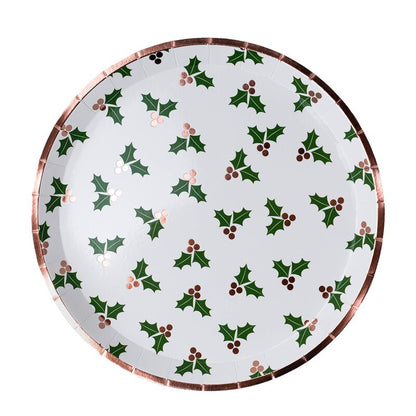 Holly Dinner Plates, Set of (8) 9" Plates*